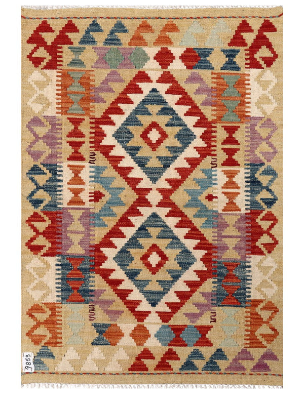 Maimana Afghanistan Kilim Rug - 120 x 82 cm
