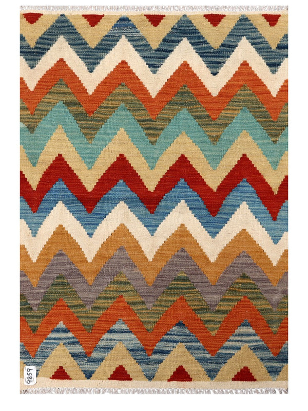 Maimana Afghanistan Kilim Rug - 120 x 83 cm