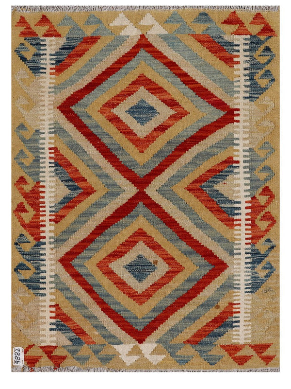 Maimana Afghanistan Kilim Rug - 117 x 86 cm