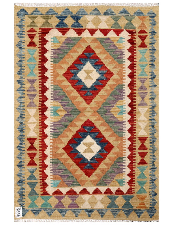 Maimana Afghanistan Kilim Rug - 127 x 84 cm