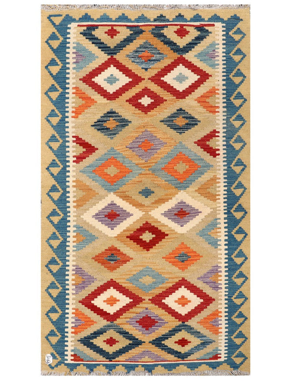Maimana Afghanistan Kilim Rug - 189 x 107 cm