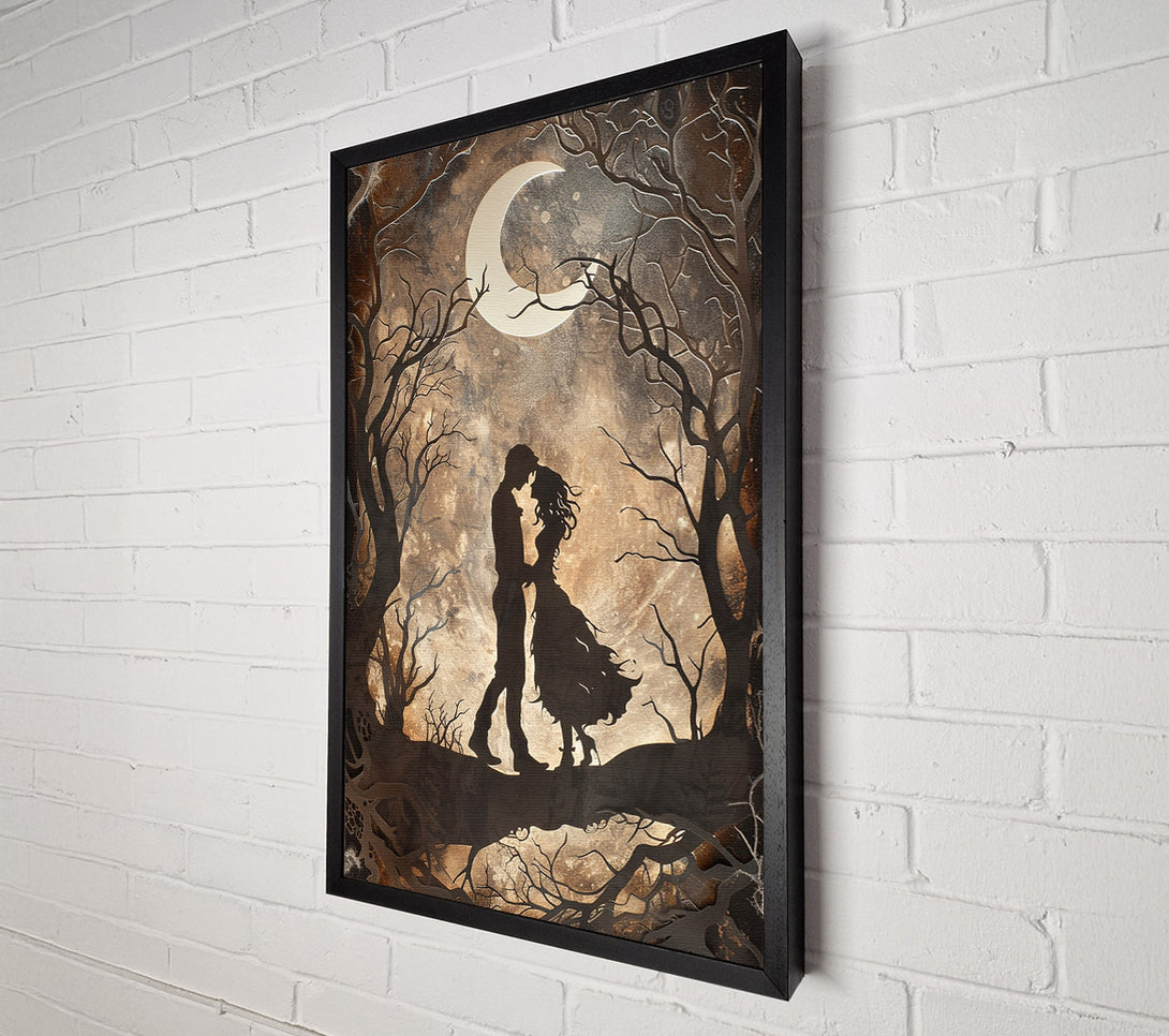  A Canvas Print of A Couples Dark Night Canvas Print