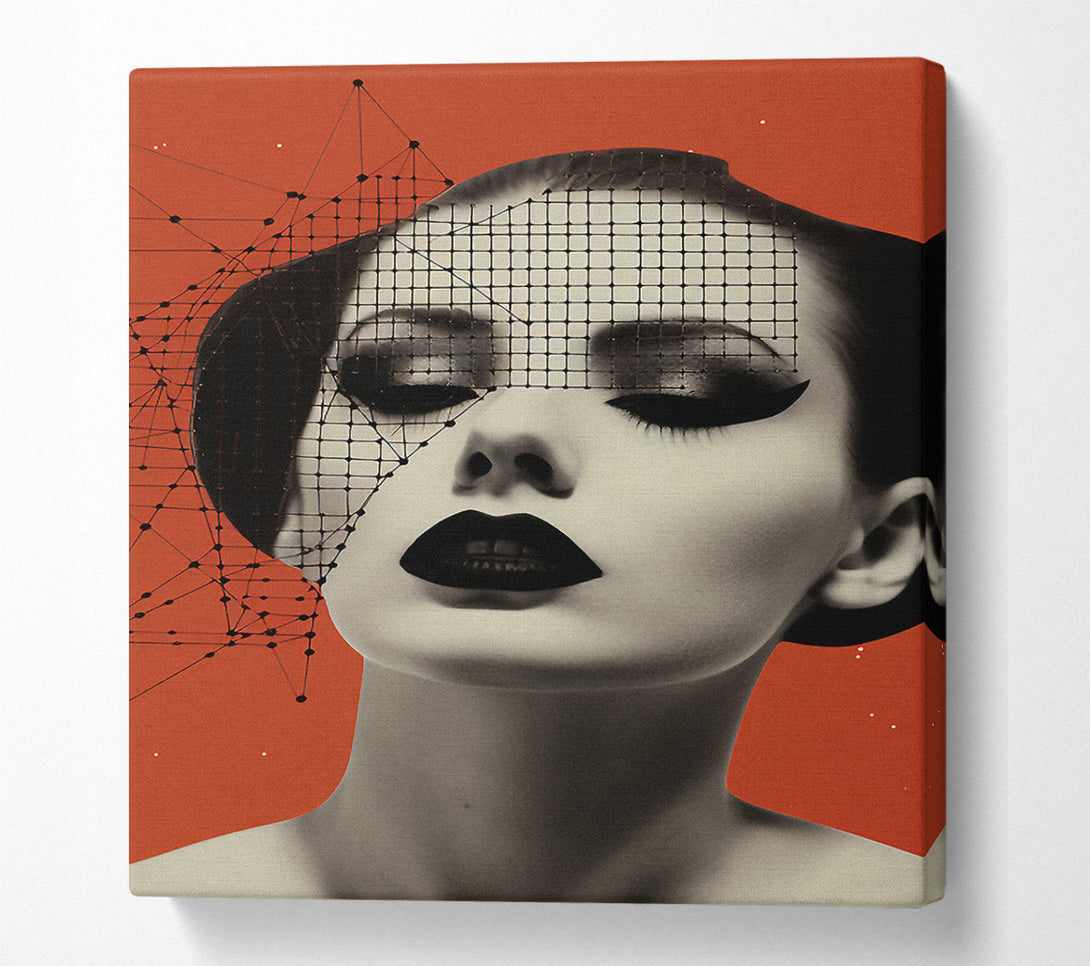  A Canvas Print of Abstract Fashion Retro Canvas Wall Art