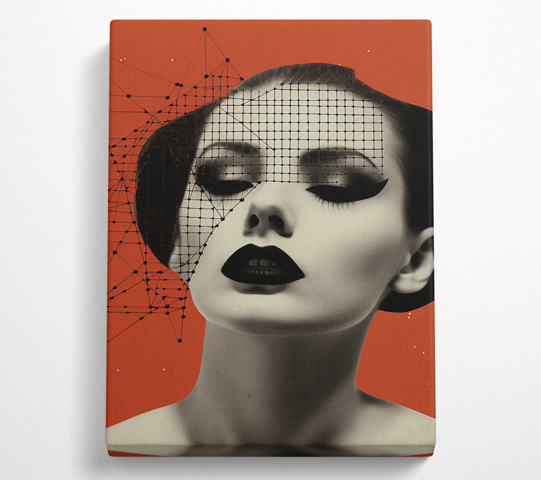  A Canvas Print of Abstract Fashion Retro Canvas Wall Art