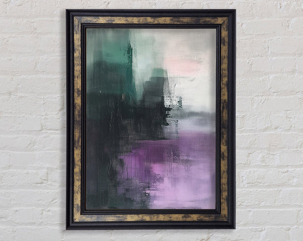 Abstract Greens Framed Print