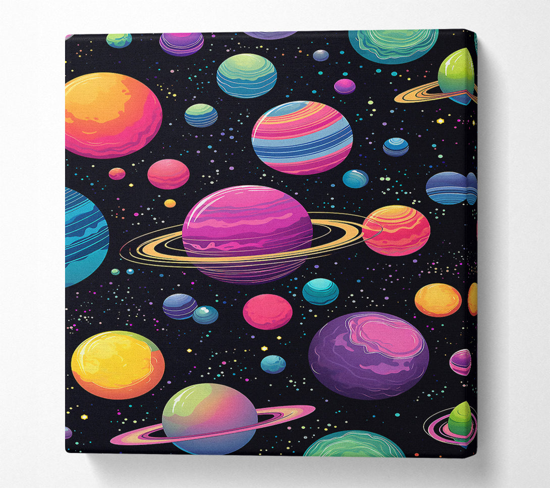 A Canvas Print of Acid Galaxy Canvas Art