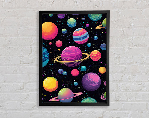 Acid Galaxy Framed Print