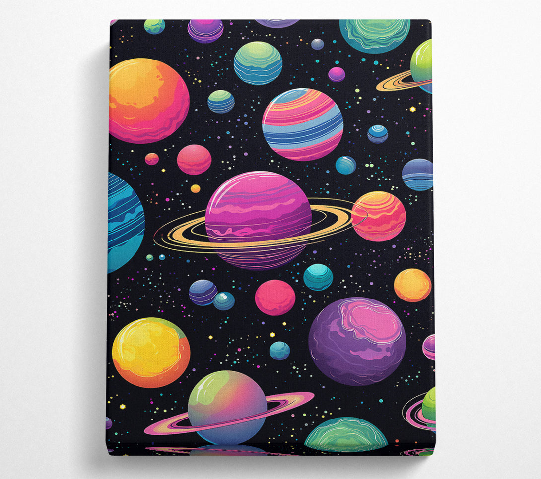  A Canvas Print of Acid Galaxy Canvas Art