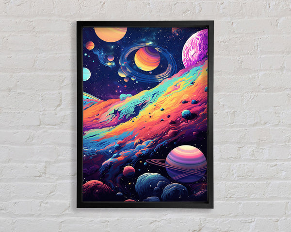 Acid Planets Atmosphere Framed Print