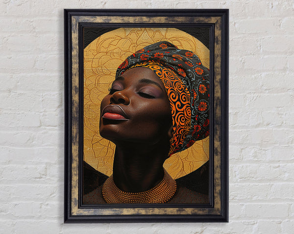 African Circle Of Life Framed Print