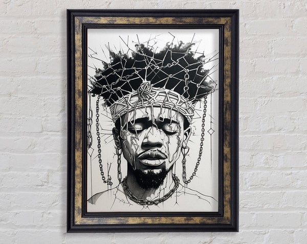 African Man Art Framed Print