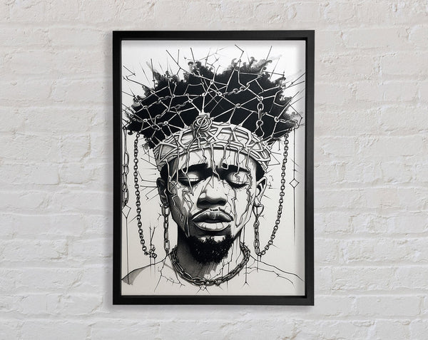 African Man Art Framed Print