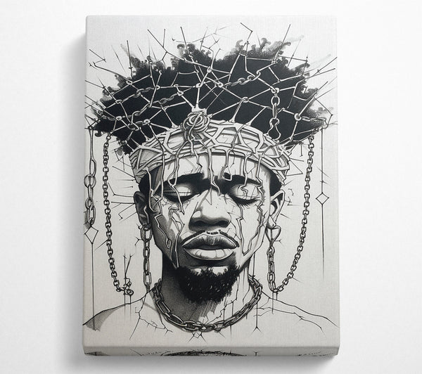  A Canvas Print of African Man Art Canvas Art