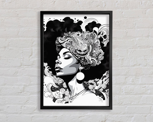 African Woman Fashion Framed Print