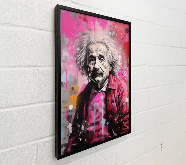 Albert Einstein Paint Splash