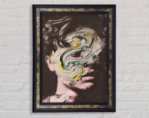 All Mixed Up Face Framed Print