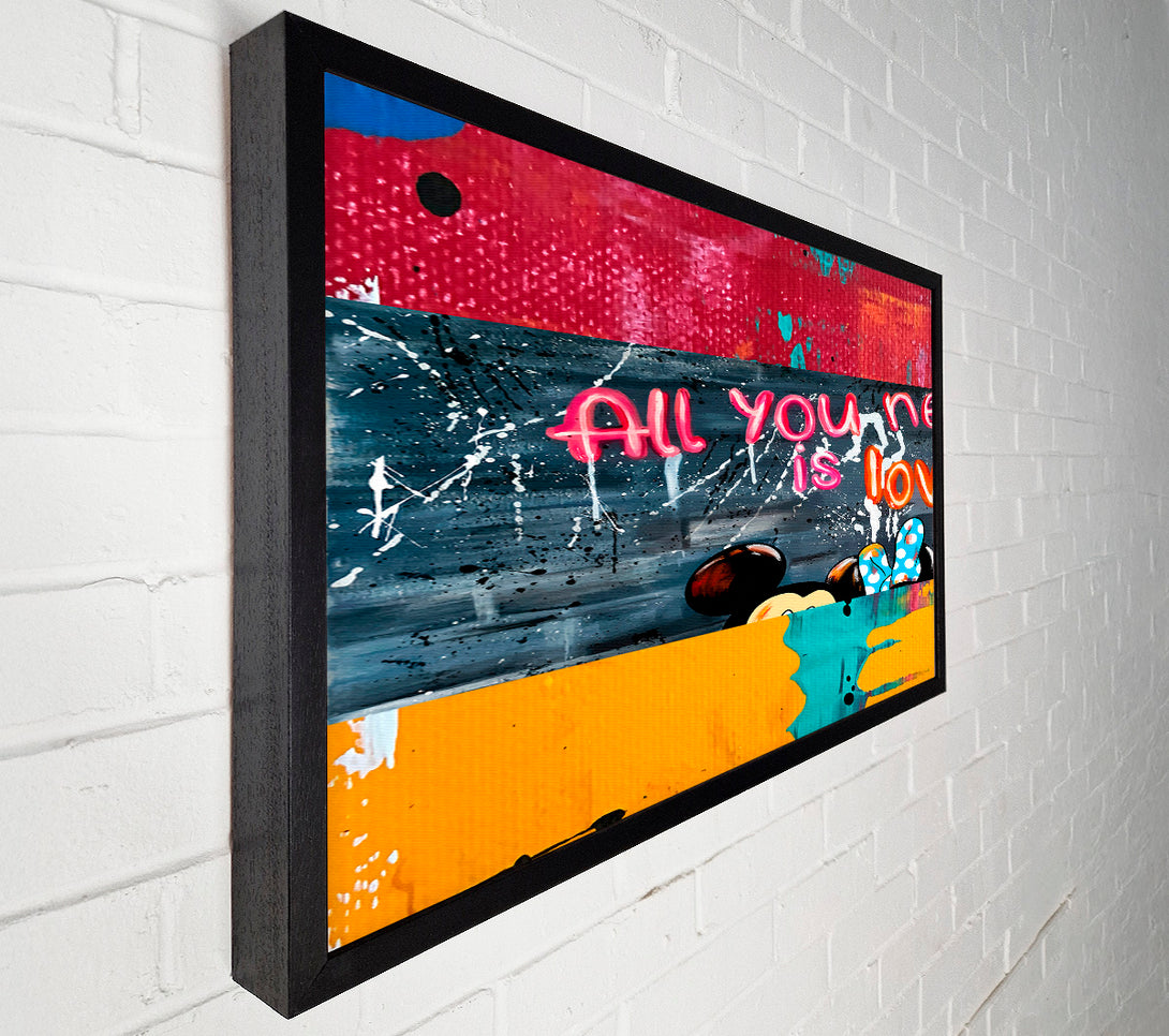  A Canvas Print of All You Need Is Love Mice Canvas Art