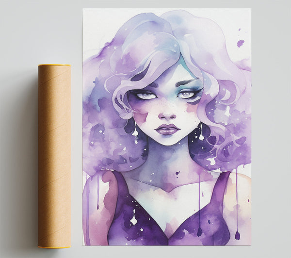 Amethyst Girl Poster