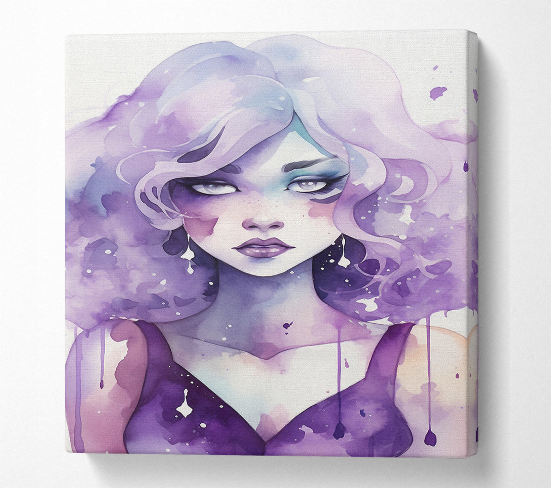  A Canvas Print of Amethyst Girl Canvas Wall Art