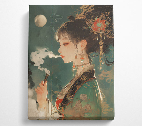  A Canvas Print of Asian Smoke Canvas Art
