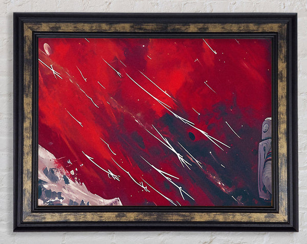 Astronaught In Space Framed Print