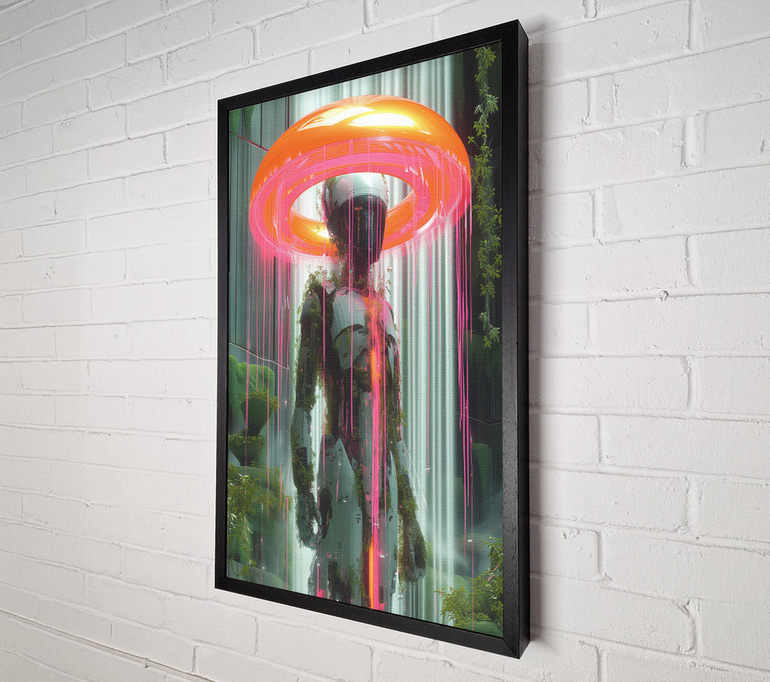  A Canvas Print of Astronaut Waterfall Canvas Art