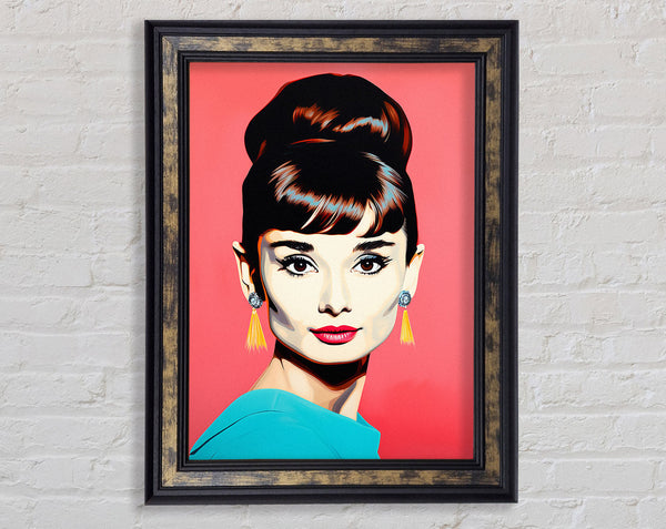 Audrey Hepburn Euphoria Framed Print