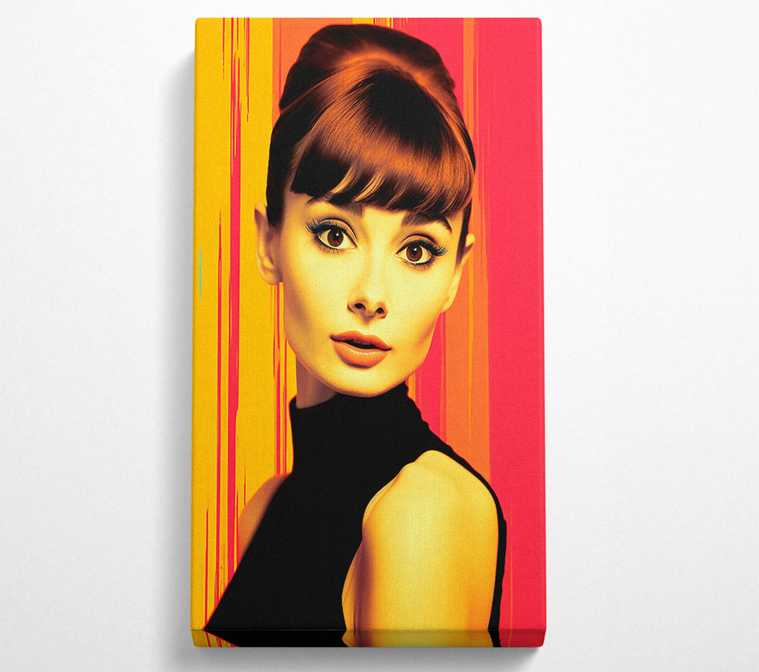  A Canvas Print of Audrey Hepburn Glow Canvas Art