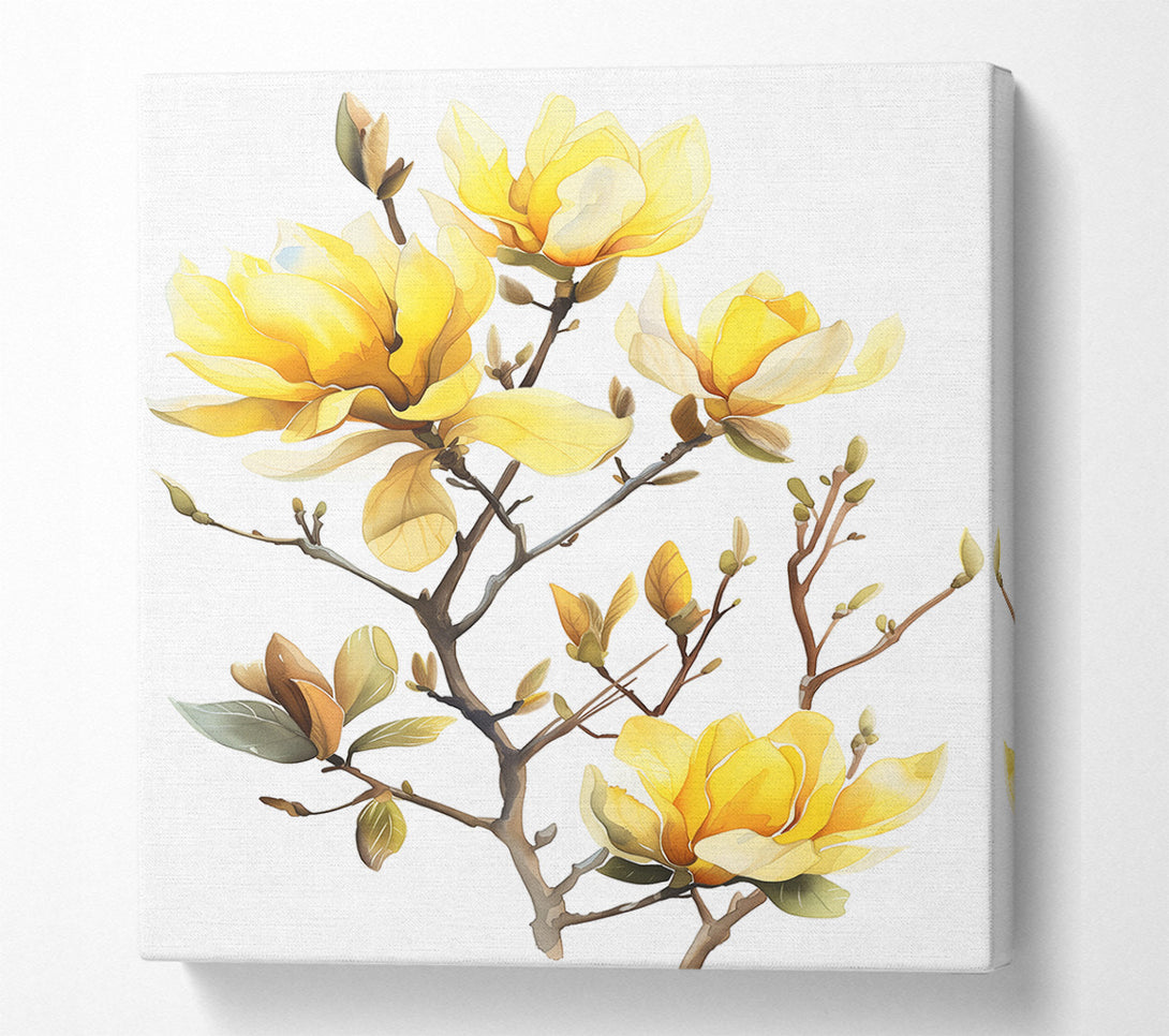  A Canvas Print of Autumn Flower Blossom Canvas Wall Art