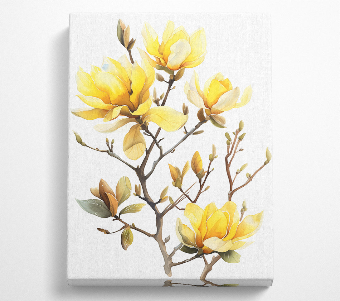  A Canvas Print of Autumn Flower Blossom Canvas Wall Art
