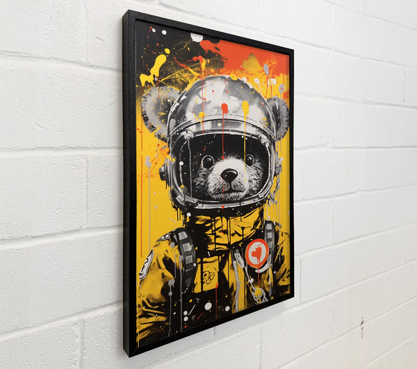 Bear Cub Astronaut Paint Splash
