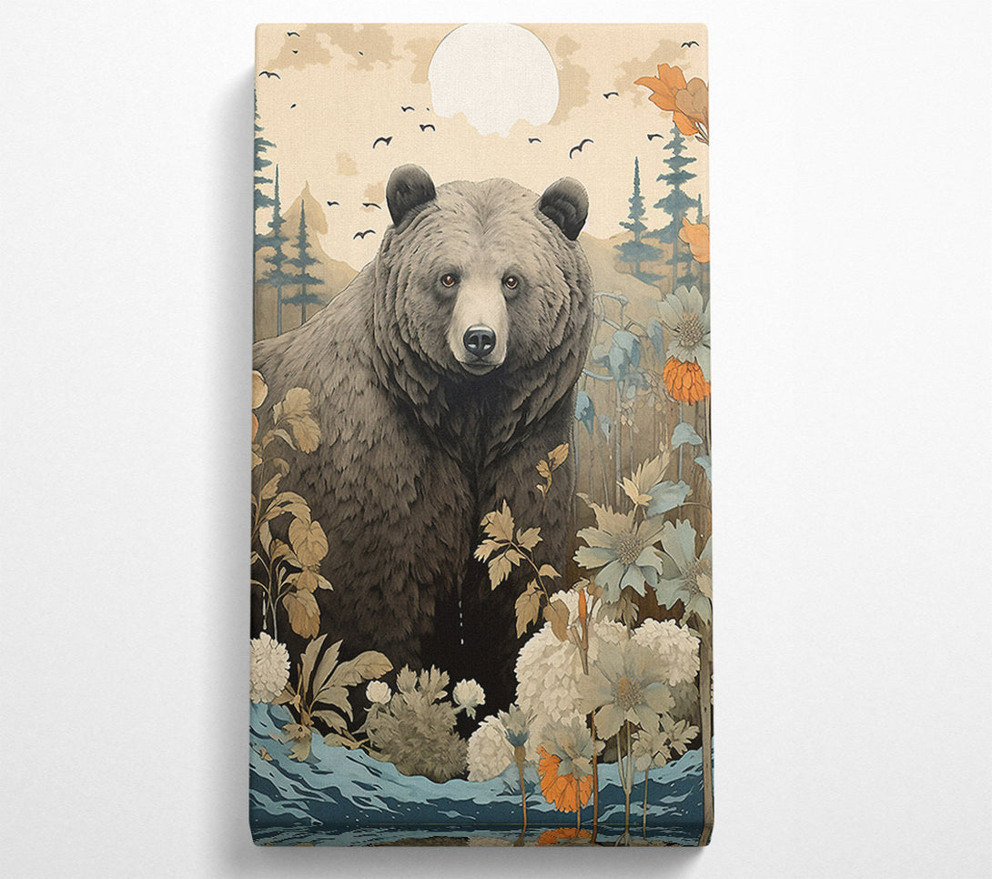  A Canvas Print of Bear Waves Canvas Wall Art