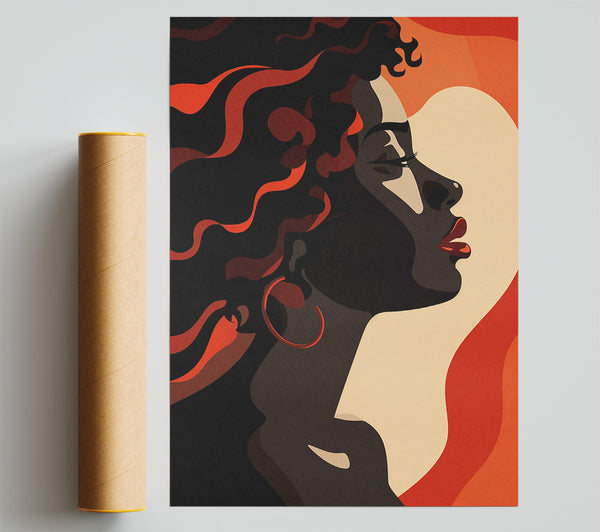 Beautiful Woman Flow Giclee Print