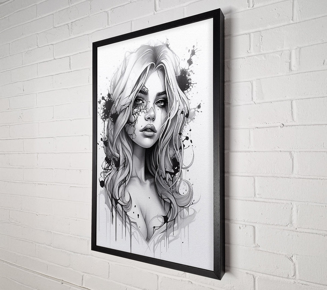  A Canvas Print of Beauty Art Woman Canvas Print