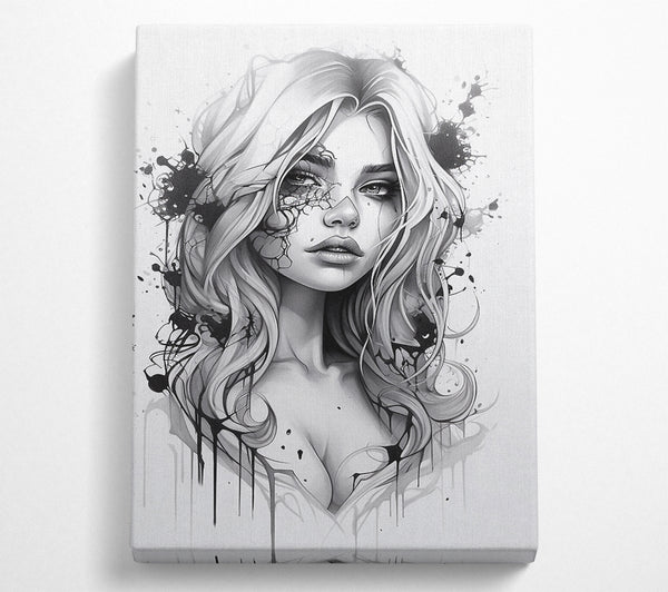  A Canvas Print of Beauty Art Woman Canvas Print
