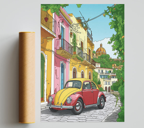Beetle In Paradise Giclee Print
