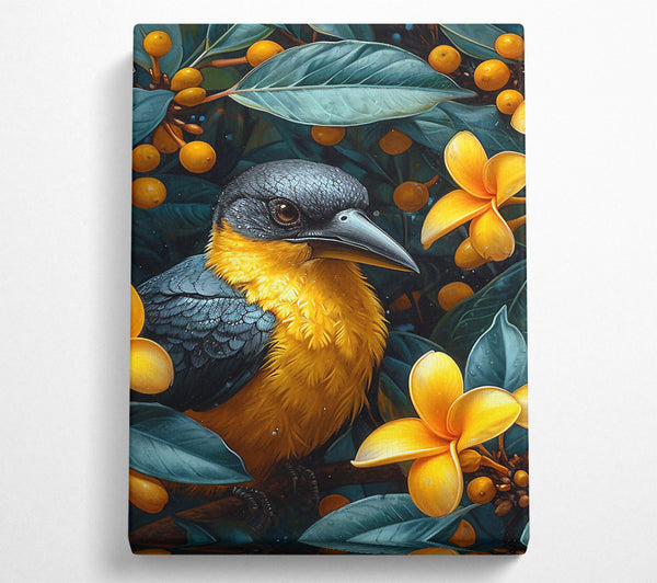  A Canvas Print of Bird Blossom Canvas Wall Art