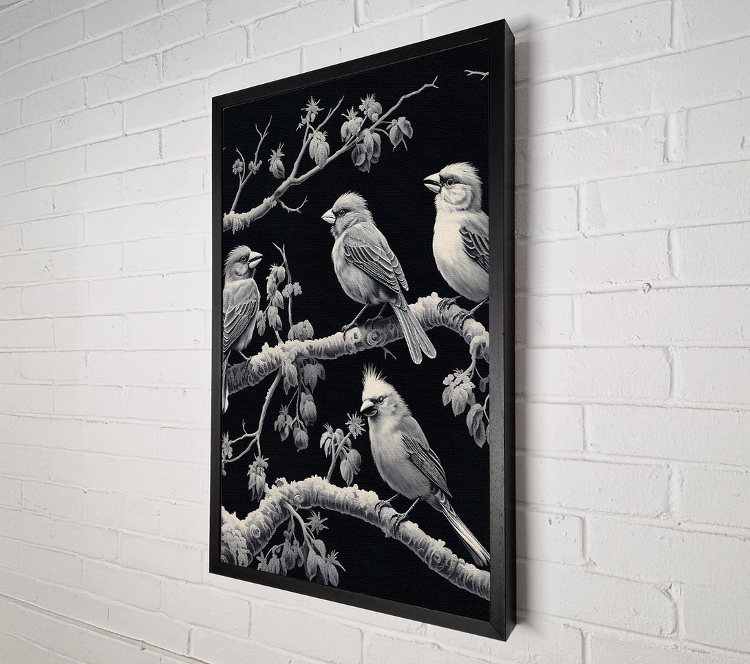  A Canvas Print of Birds In A Tree Canvas Wall Art