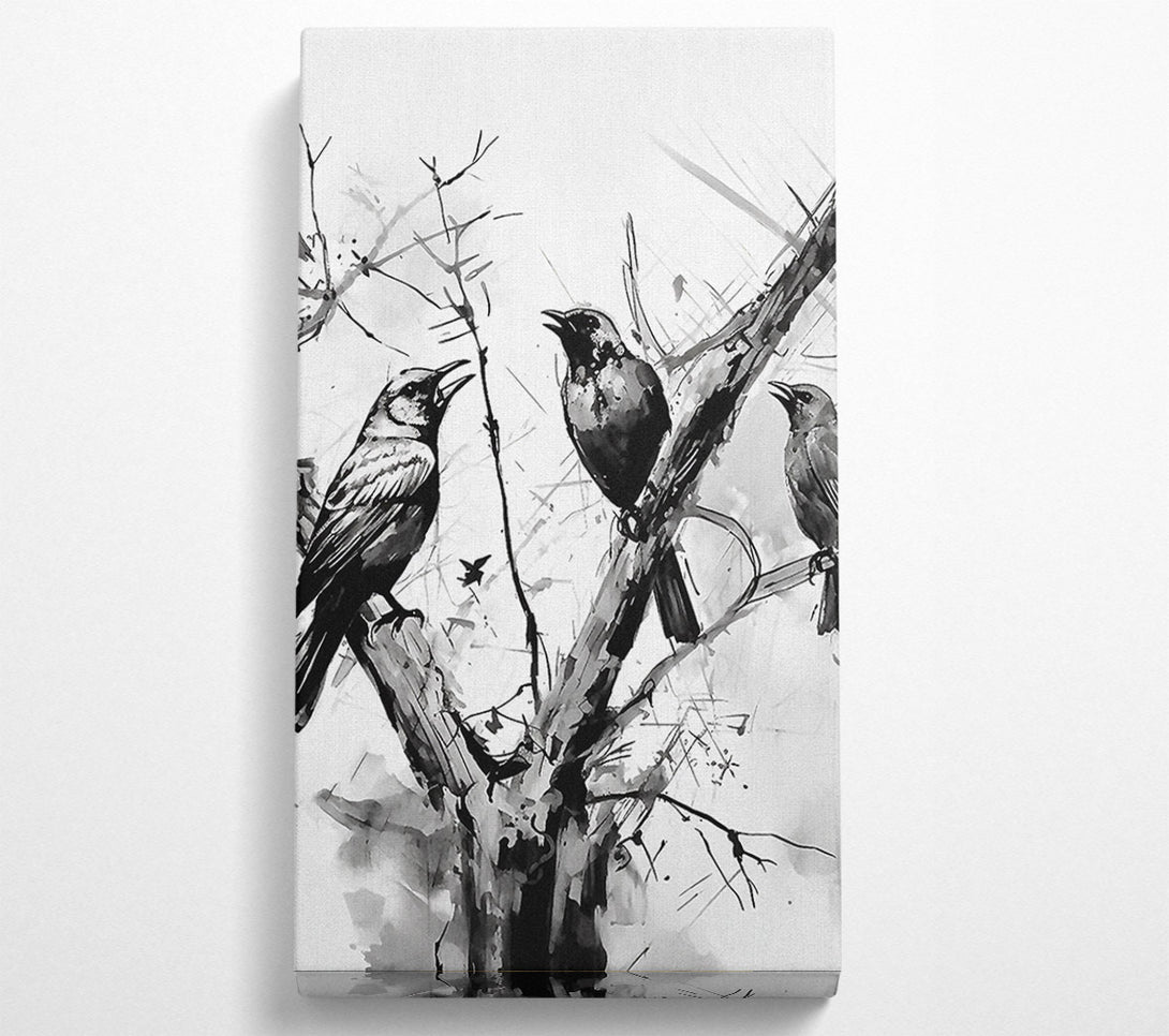  A Canvas Print of Birds Singing In The Tree Canvas Print