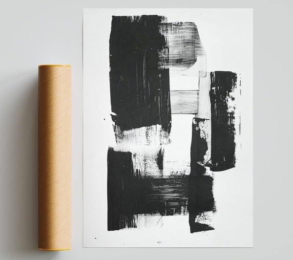 Black And White Sponge Art Print