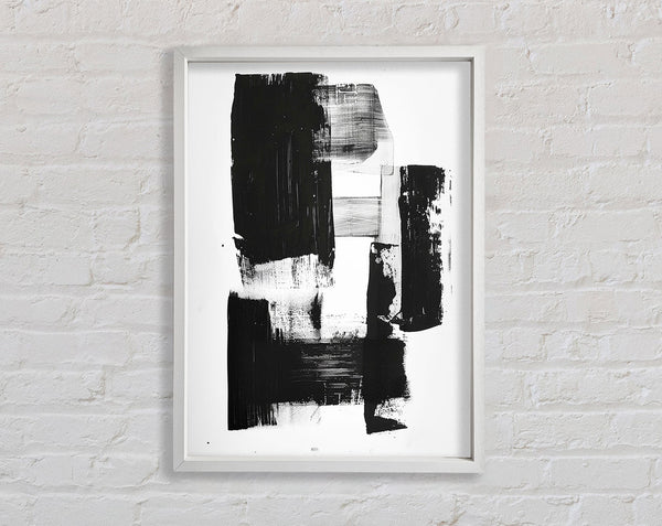 White And White Sponge Art Framed Print