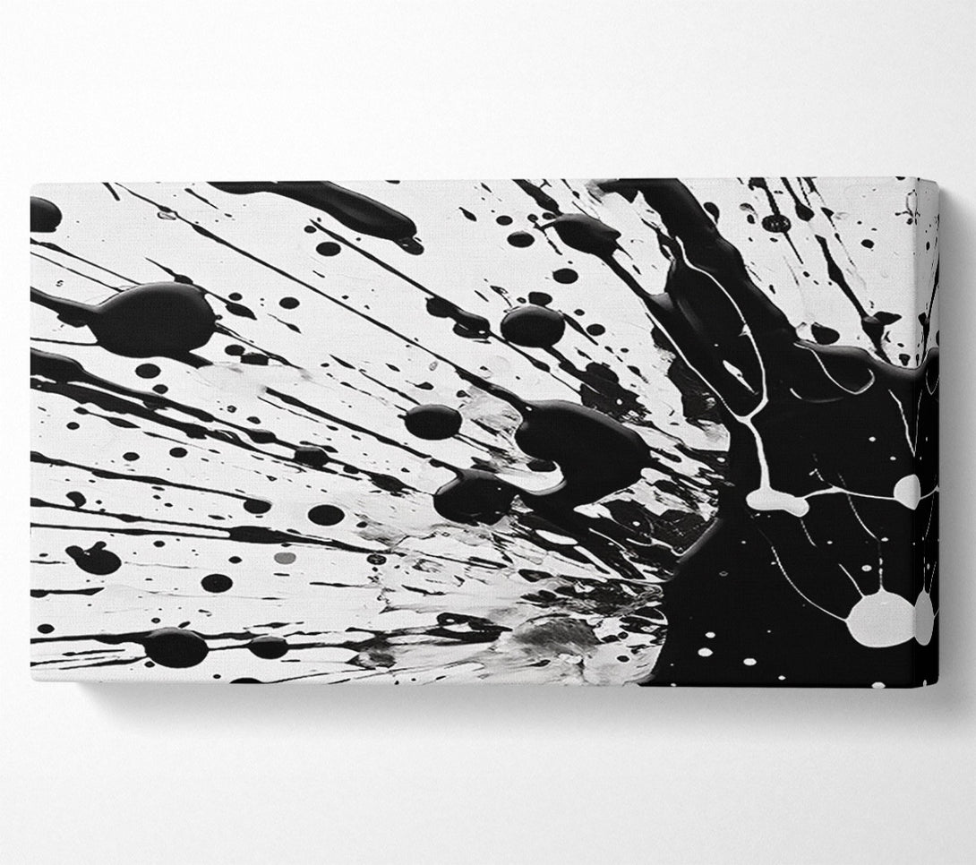  A Canvas Print of Black Splatter Canvas Art