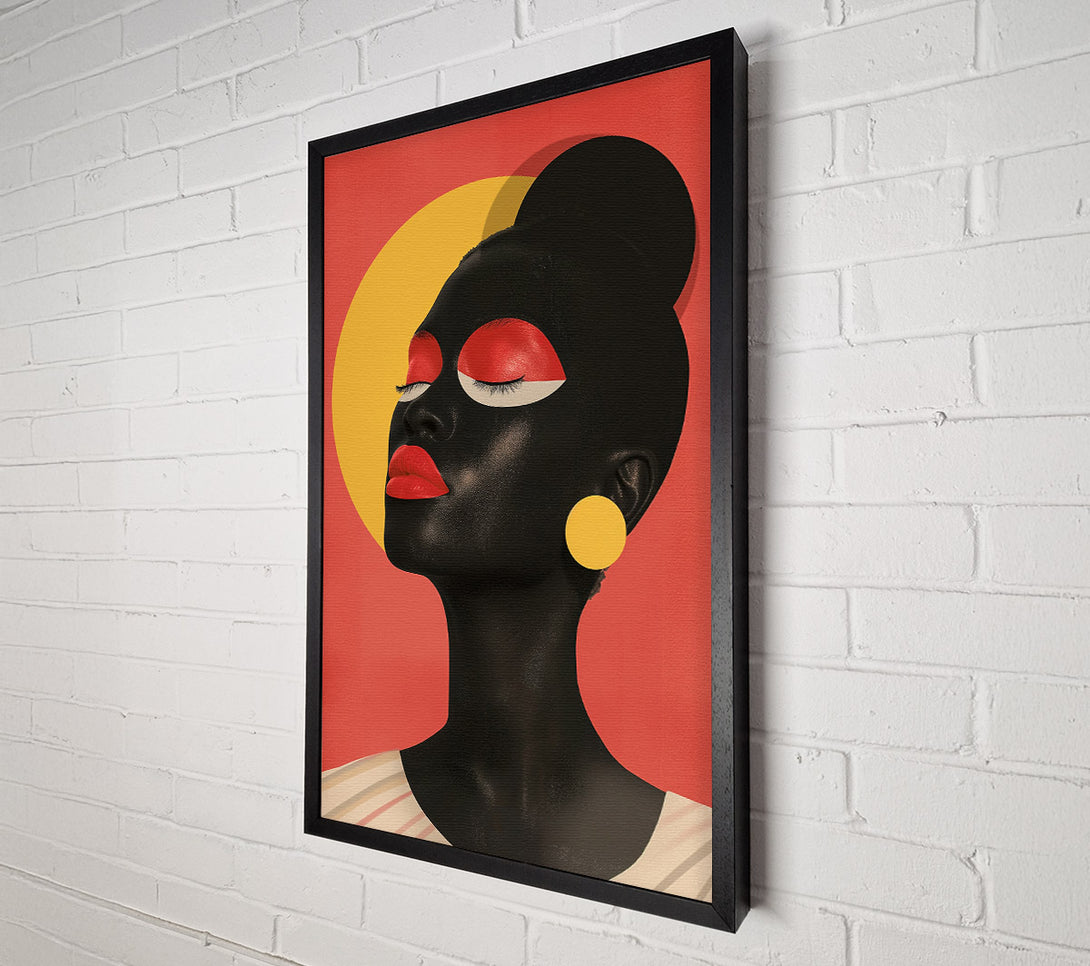  A Canvas Print of Black Woman Modern Canvas Wall Art