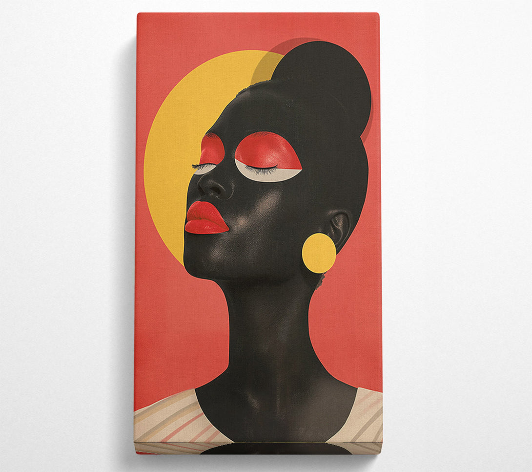  A Canvas Print of Black Woman Modern Canvas Wall Art