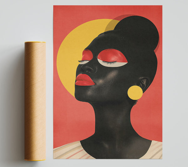 Black Woman Modern Poster