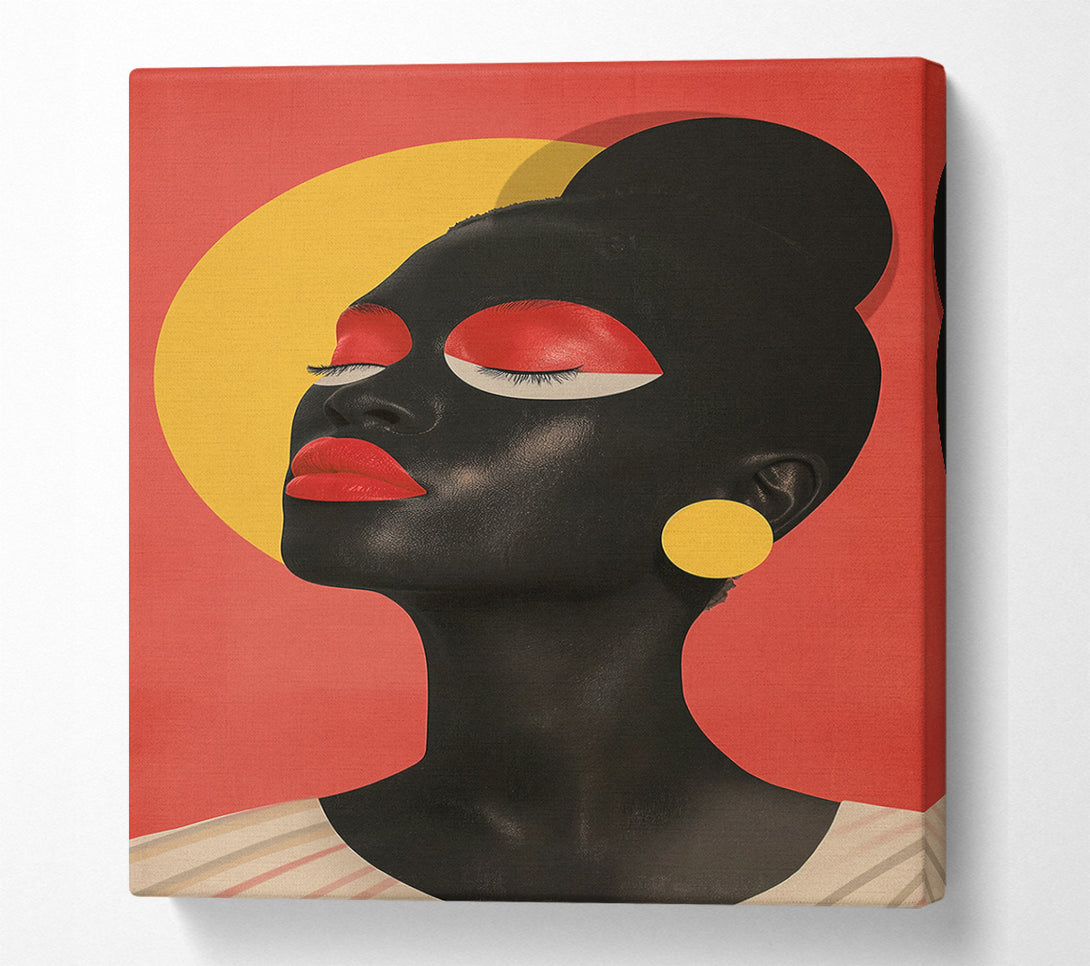  A Canvas Print of Black Woman Modern Canvas Wall Art