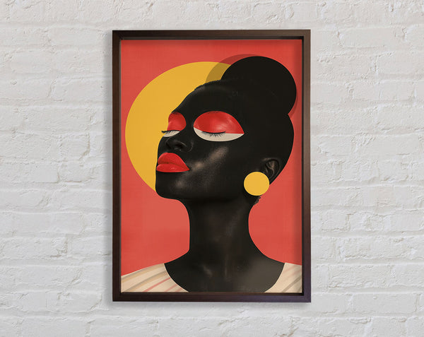 Walnut Woman Modern Framed Print