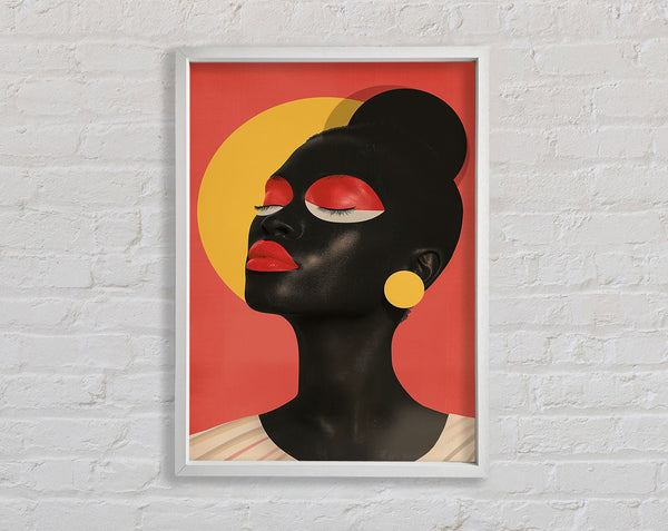 White Woman Modern Framed Print