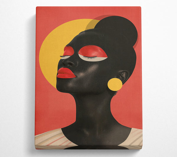  A Canvas Print of Black Woman Modern Canvas Wall Art