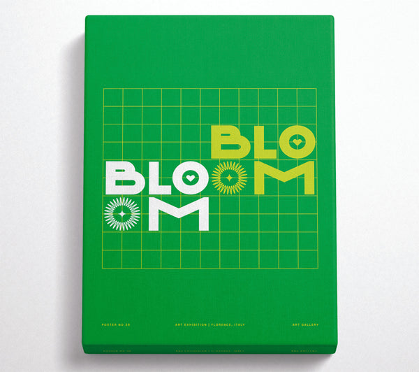  A Canvas Print of Bloom Bloom Retro Canvas Wall Art